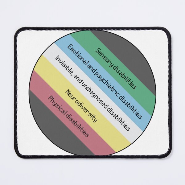 Item preview, Disability pride flag (version 10) designed and sold by Rebecca Tyler-Squires.
