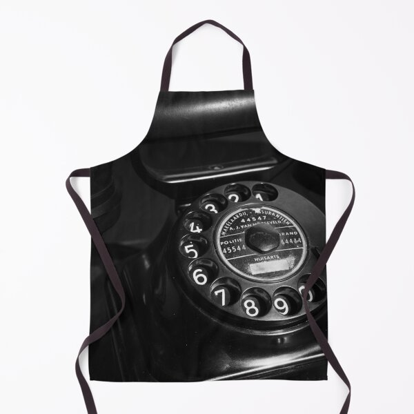 Item preview, Vintage rotary phone in black and white - nostalgic midcentury photography designed and sold by Christa Stroo Photography.