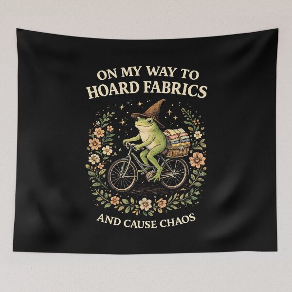 Item preview, On My Way to Hoard Fabrics and Cause Chaos designed and sold by zoes-ink.