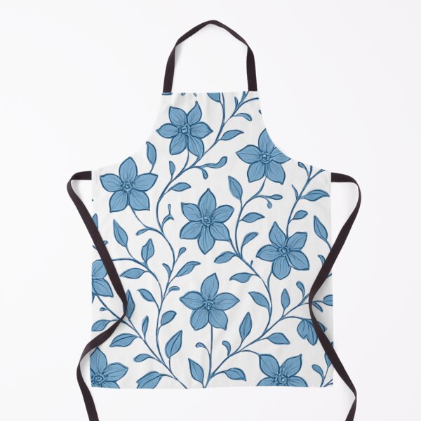 Item preview, Blue Clemantis pattern designed and sold by uunaa.