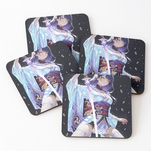 Item preview, Raiden Shogun Genshin Impact Moonlight Sparkles Ethereal Portrait designed and sold by riadjamai.