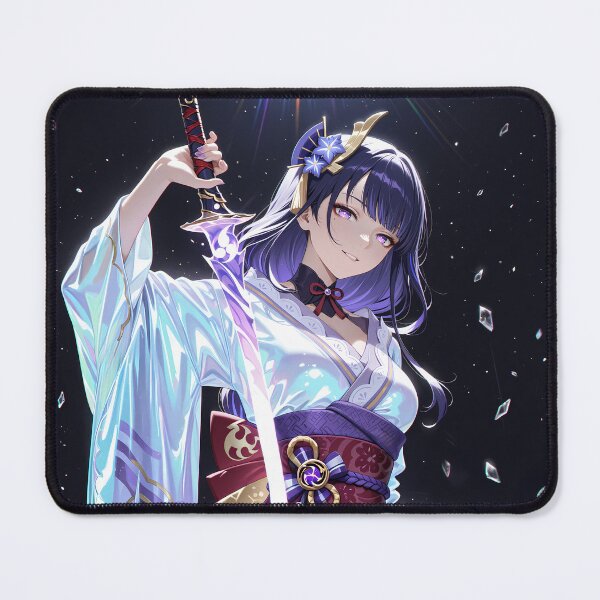 Item preview, Raiden Shogun Genshin Impact Moonlight Sparkles Ethereal Portrait designed and sold by riadjamai.