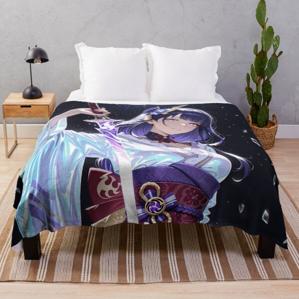 Item preview, Raiden Shogun Genshin Impact Moonlight Sparkles Ethereal Portrait designed and sold by riadjamai.