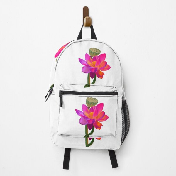 Item preview, Whimsical Hand-Drawn Lotus Flower Zen Botanical Art designed and sold by Niji Hibana.