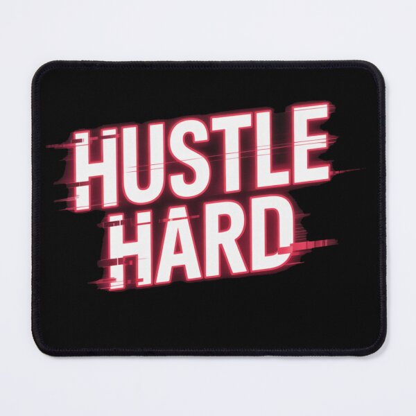 Item preview, Hustle Hard Motivational Quote T-Shirt | Dark Aesthetic Streetwear Typography Design | Gym & Success Mindset Apparel designed and sold by Ahilwani.