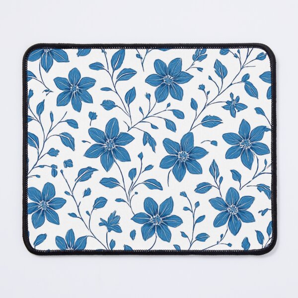 Item preview, Blue Clemantis pattern designed and sold by uunaa.