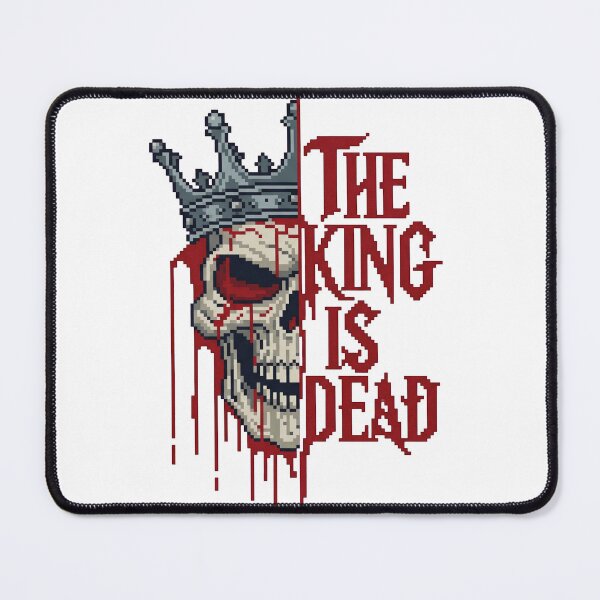 Item preview, The King Is Dead Bloody Crowned Skull designed and sold by MarCinu Art.