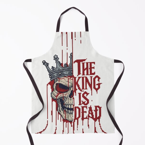 Item preview, The King Is Dead Bloody Crowned Skull designed and sold by MarCinu Art.