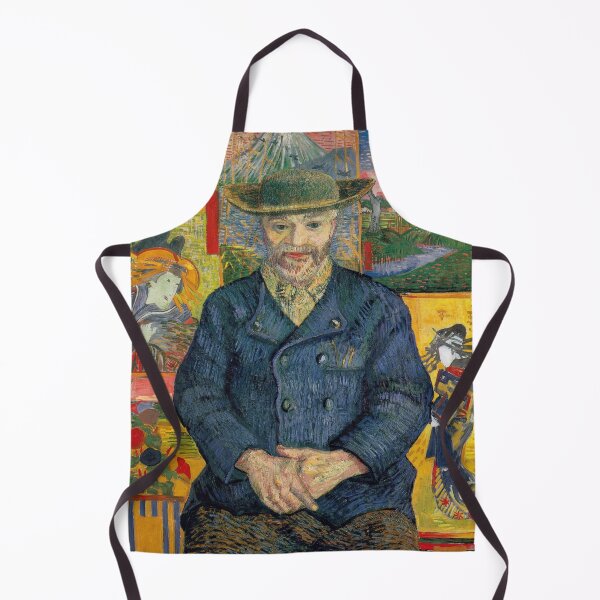 Item preview, Portrait of Père Tanguy by Vincent van Gogh: Japonisme Post-Impressionist Portrait Print designed and sold by artofuniverse.