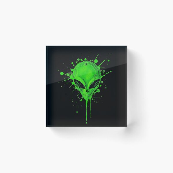 Item preview, Splattered Paint - Green Alien Head designed and sold by Express210.