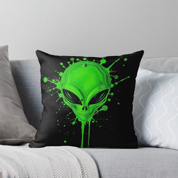 Item preview, Splattered Paint - Green Alien Head designed and sold by Express210.