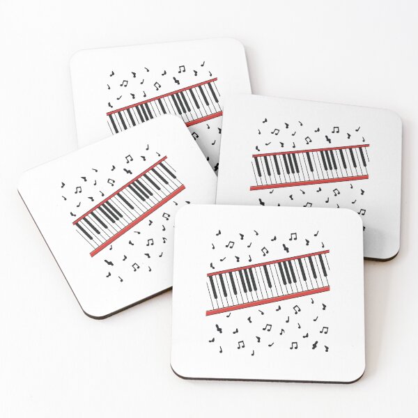 Item preview, Piano Keyboard Music Notes Aesthetic Music Lover Pianist Instrument Design designed and sold by kiralynstration.