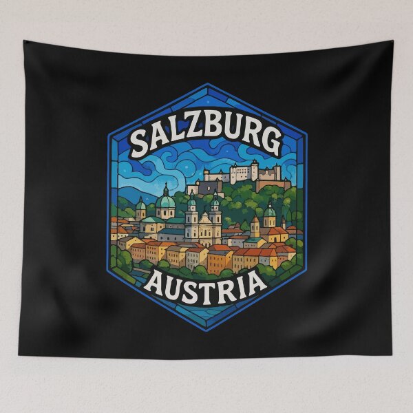 Item preview, Salzburg Austria Europe Stained Glass Art designed and sold by TomFrontierArt.