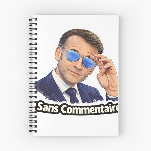 Item preview, Emmanuel Macron With Blue Sunglasses No Comments  designed and sold by PamLeeDesign.