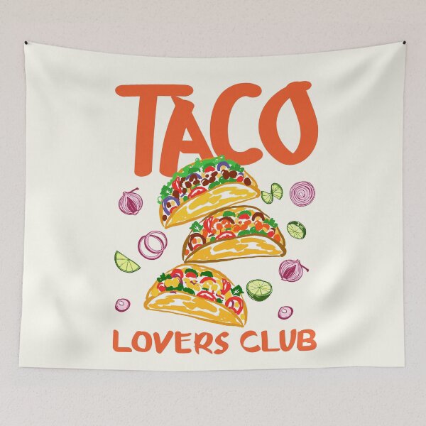 Item preview, Taco Lovers Club Retro Mexican Street Food designed and sold by MaiZephyr.