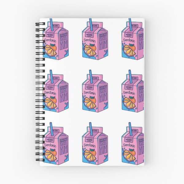 Item preview, No Sad Original Serotonin Juice Box Cute Aesthetic Sticker designed and sold by MedCanvas.