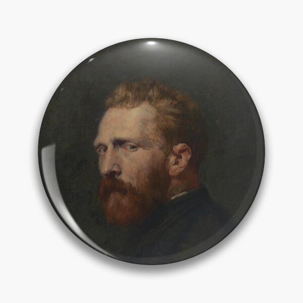 Item preview, Portrait of Vincent Van Gogh by Vincent van Gogh: Dramatic Self Portrait Print designed and sold by artofuniverse.