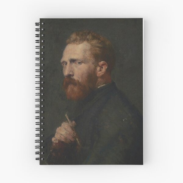 Item preview, Portrait of Vincent Van Gogh by Vincent van Gogh: Dramatic Self Portrait Print designed and sold by artofuniverse.