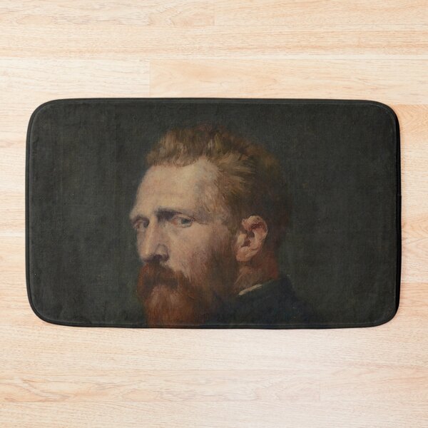 Item preview, Portrait of Vincent Van Gogh by Vincent van Gogh: Dramatic Self Portrait Print designed and sold by artofuniverse.