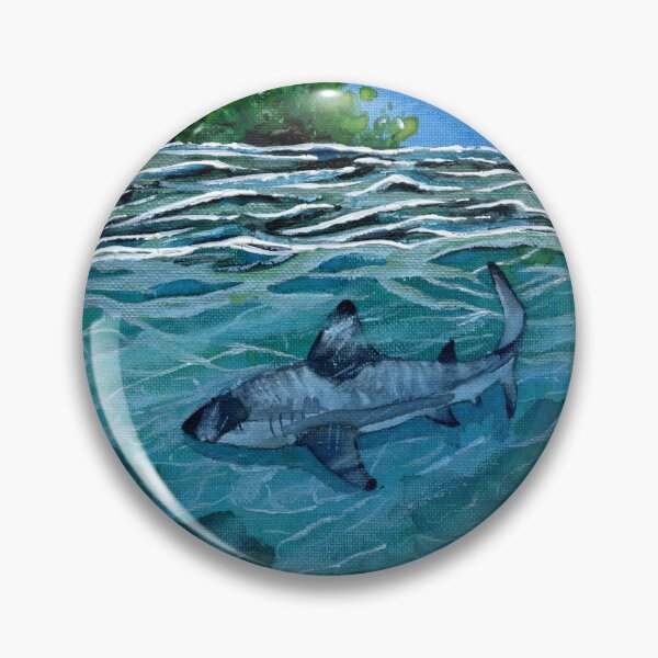 Item preview, Serene Shallows - Blacktip Reef Shark - Original Watercolour designed and sold by Cass Harker Studio.