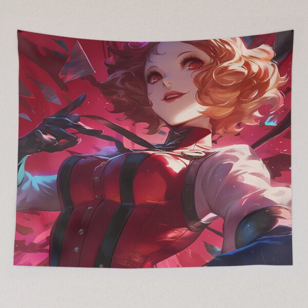 Item preview, Haru Okumura Persona 5 Red Elegant Dramatic Style designed and sold by riadjamai.