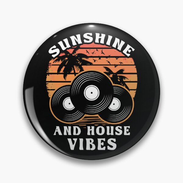 Item preview, Sunshine and House Vibes - Retro Vintage Vinyl Record Sunset Palm Trees designed and sold by Dmetalx Art Apparel.