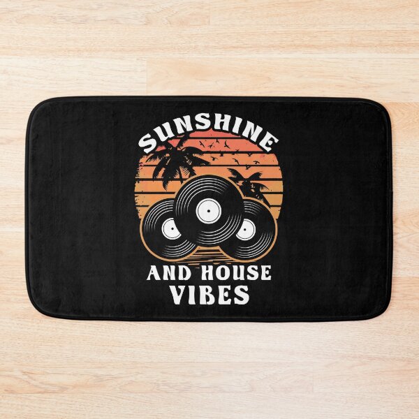 Item preview, Sunshine and House Vibes - Retro Vintage Vinyl Record Sunset Palm Trees designed and sold by Dmetalx Art Apparel.