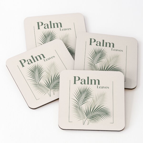 Item preview, Palm Leaves Minimalist Botanical Poster Aesthetic Tropical Plant Design designed and sold by SoftMuse Designs.