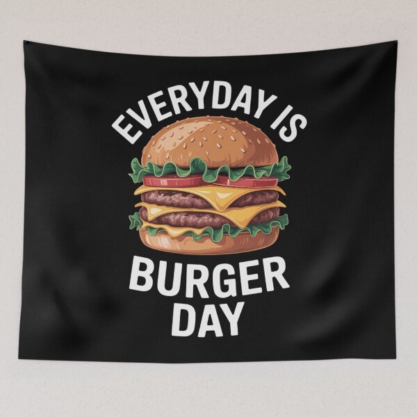 Item preview, Cheeseburger for Men Everyday Is Burger Day designed and sold by TrinaEspinoza.