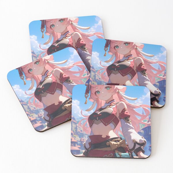 Item preview, Yanfei Genshin Impact Pink Hair City Sunshine designed and sold by riadjamai.