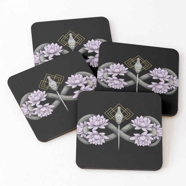 Item preview, Snake Lotus Infinity Symbol Floral Design designed and sold by VibeMax.