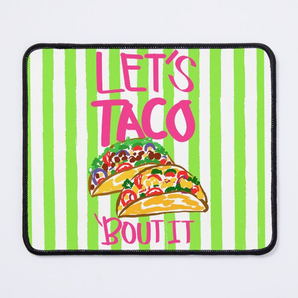 Item preview, Let’s Taco ‘Bout It Vintage Lime Green Stripes Illustration designed and sold by MaiZephyr.