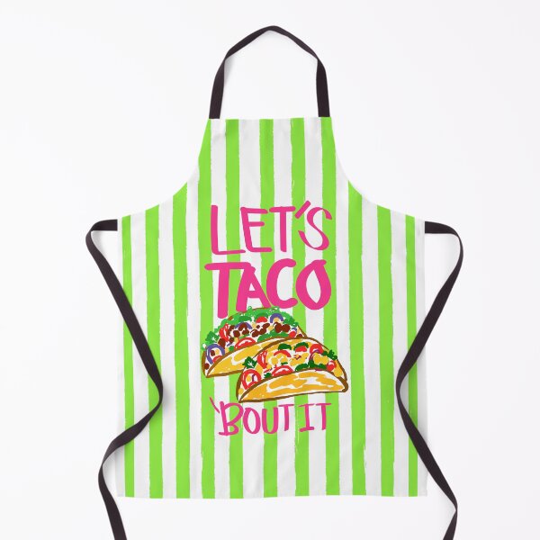 Item preview, Let’s Taco ‘Bout It Vintage Lime Green Stripes Illustration designed and sold by MaiZephyr.