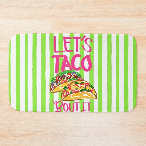 Item preview, Let’s Taco ‘Bout It Vintage Lime Green Stripes Illustration designed and sold by MaiZephyr.