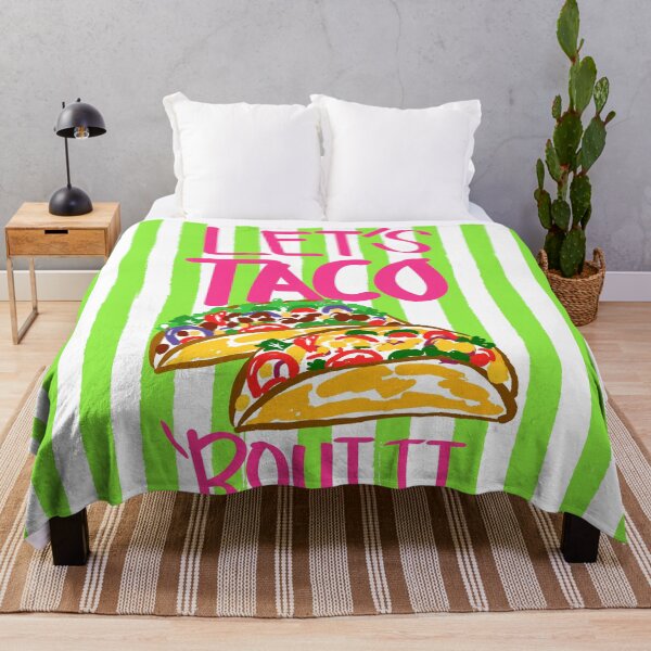Item preview, Let’s Taco ‘Bout It Vintage Lime Green Stripes Illustration designed and sold by MaiZephyr.