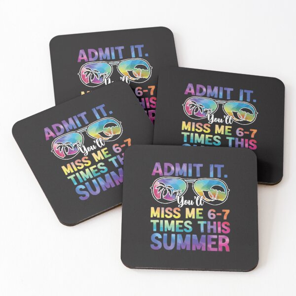 Item preview, Admit It You’ll Miss Me 6-7 Times This Summer Funny Last Day of School  designed and sold by kiralynstration.
