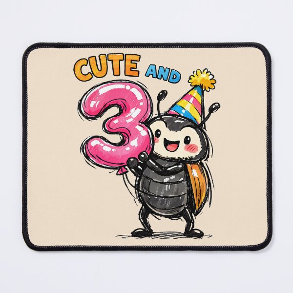 Item preview, Cute 3rd Birthday Beetle designed and sold by GogaVibeRe.
