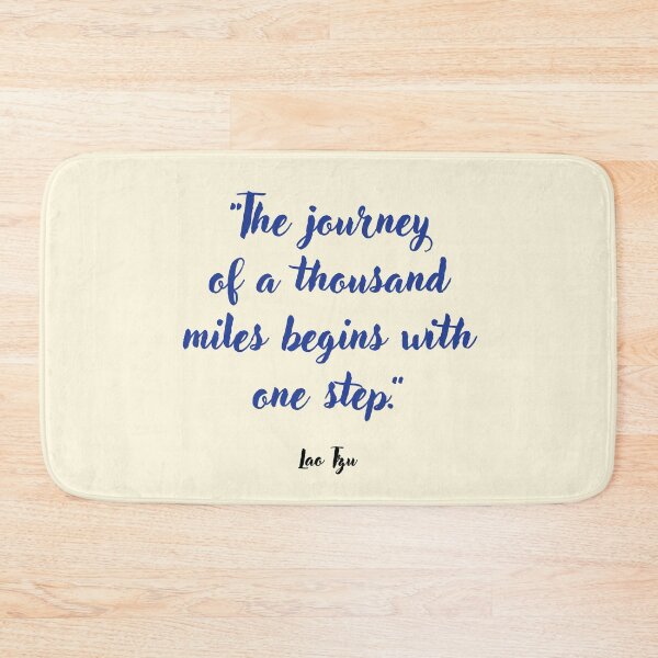 Item preview, The journey of a thousand miles . . . Lao Tau Quotation designed and sold by CharlottePlaceArt.
