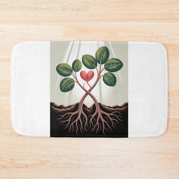 Item preview, Entwined Trees Heart Leaf Roots Nature Love Environmental T-Shirt designed and sold by proearth2022.