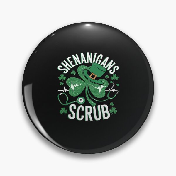Item preview, Shenanigans Scrubs Shamrocks Nurse St Patrick's Day designed and sold by Soleaani.