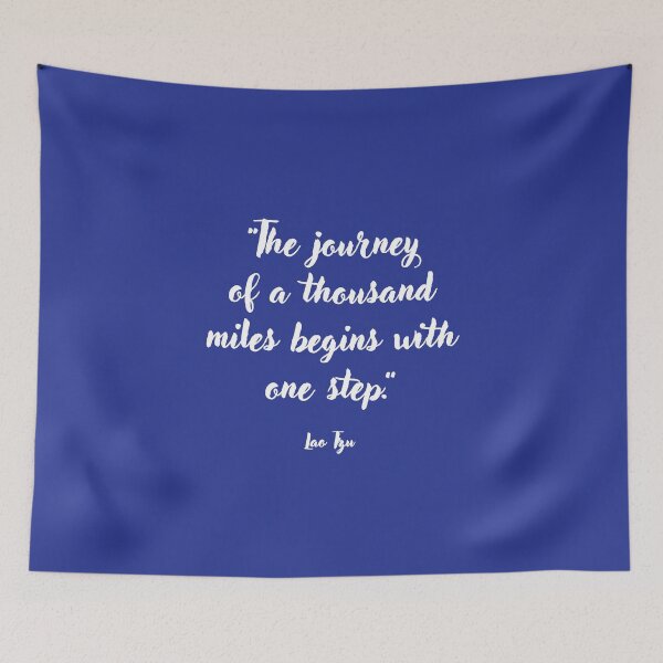 Item preview, The journey of a thousand miles . . . Lao Tau Quotation designed and sold by CharlottePlaceArt.