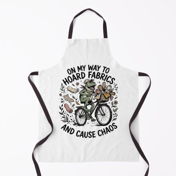 Item preview, On My Way To Hoard Fabrics And Cause Chaos Funny Sewing Design designed and sold by AnimaThread.