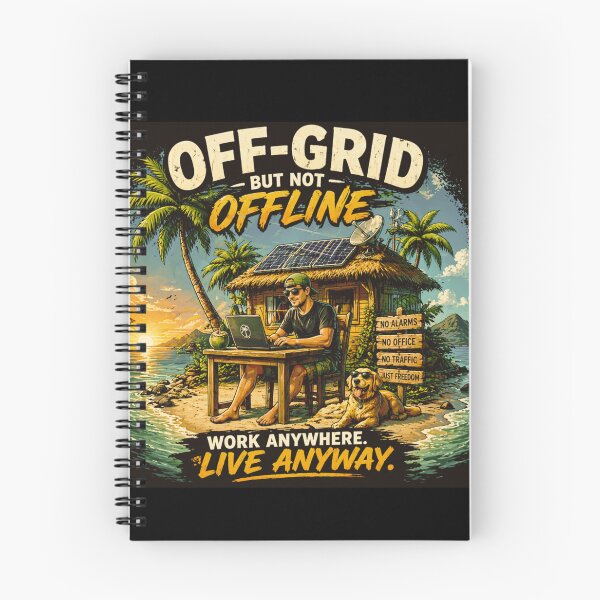 Item preview, Off Grid But Not Offline | Digital Nomad Remote Work Lifestyle Design designed and sold by IdentityThread.