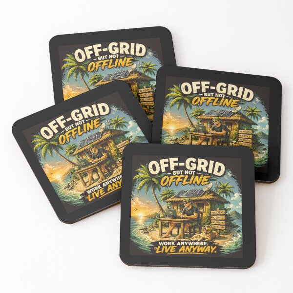 Item preview, Off Grid But Not Offline | Digital Nomad Remote Work Lifestyle Design designed and sold by IdentityThread.