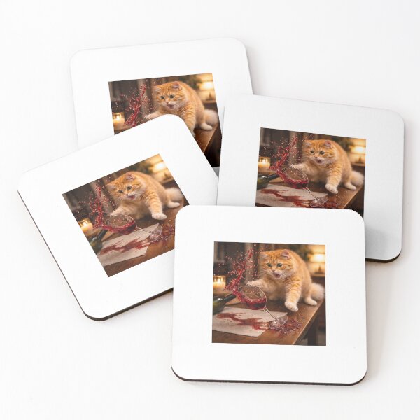 Item preview, Clumsy Cat Wine Spill Chaos designed and sold by LovelyCatGalaxy.