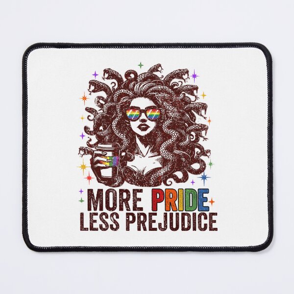 Item preview, Medusa Rainbow More Pride Less Prejudice LGBTQ+ Equality designed and sold by Ortigzitoun.