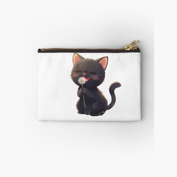 Item preview, Black cat with a dandelion puff designed and sold by uunaa.