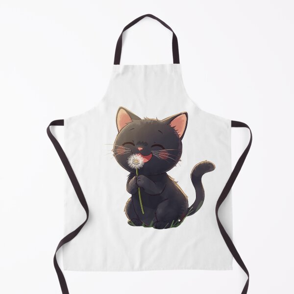 Item preview, Black cat with a dandelion puff designed and sold by uunaa.
