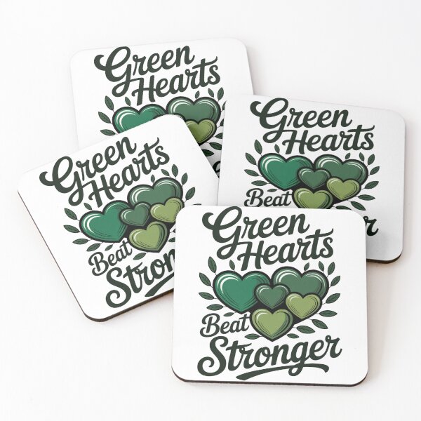 Item preview, Green Hearts Beat Stronger Environmental Slogan Nature T-Shirt designed and sold by proearth2022.