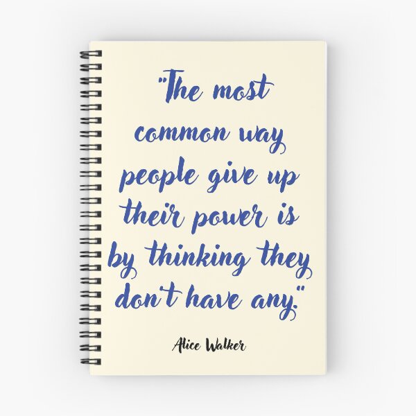 Item preview, The most common way people give up . . . Quotation by Alice Walker designed and sold by CharlottePlaceArt.